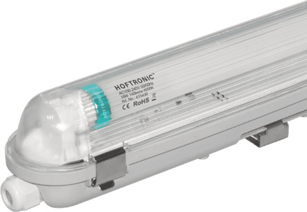 HOFTRONIC™ LED T8 TL Armatuur 120cm - Incl 18W TL buis - IP65 - 4000K - 2520lm - Koppelbaar - Zeer hoge Lichtopbrengst - 50000 branduren - A++