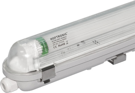 HOFTRONIC™ LED T8 TL Armatuur 120cm - Incl 18W TL buis - IP65 - 4000K - 2880lm - Koppelbaar - Zeer hoge Lichtopbrengst - 50000 branduren - A++
