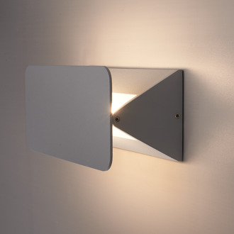 HOFTRONIC™ LED wandlamp Grijs Rechthoek - IP54 - Tweezijdig oplichtend - 6 Watt - Toledo - Uitermate geschikt voor binnen en buiten