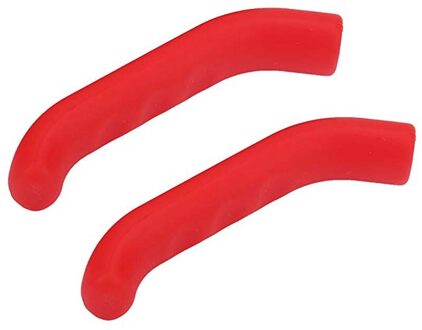 Hoge 2Pcs Universal Siliconen Remhendel Levers Cover Weg Mountainbike Fietsen Bescherming Cover Protector Sleeve DOG8 rood
