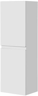 Hoge Badkamerkast Napoli 40cm - Hoogglans Wit - Met 2 Deuren - 40x120x30cm