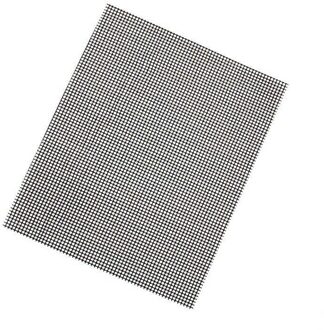 Hoge Bbq Mesh Grill Mat Non Stick Grillen Mat Voor Outdoor Picknick Camping Uej zwart-3 stk