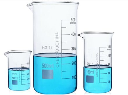 Hoge Borosilicaatglas Beker, Hoge Glas 50ml