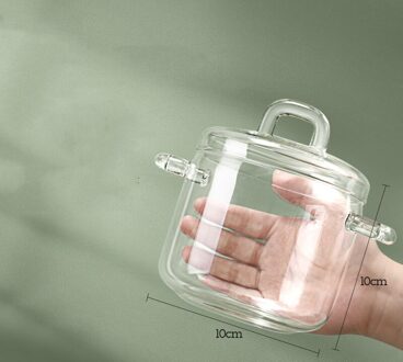Hoge Borosilicate 700Ml Glas Soep Stoofpot Met Verzegelde Deksel Vogelnest Ei Gekookte Kom Draagbare Hittebestendige binaural Handvat