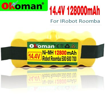 Hoge Capaciteit 12800Mah 14.4V Batterij Voor Irobot Roomba Stofzuiger 500 530 540 550 620 600 650 700 780 790 870 9000mAh