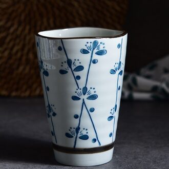 Hoge Capaciteit 250Ml Traditionele Chinese Stijl Handbeschilderde Keramische Theekopje China Porselein Grote Koffie Thee Kopjes H273