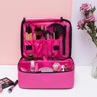 Hoge Capaciteit Grote Professionele Toilettas Cosmetica Make-Up Borstel Opbergdoos Waterdichte Make Up Gereedschap Case Beauty Kit 04