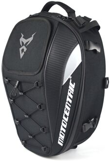 Hoge Capaciteit Motorcycle Tail Bag Multi-Functionele Motorfiets Rider Rugzak Duurzaam Waterdicht Motorfiets Fietsen Rear Seat Bag grijs