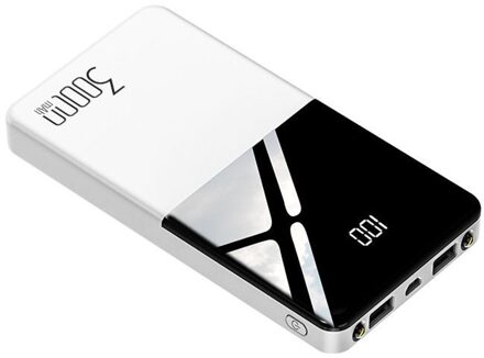 Hoge Capaciteit Power Bank 30000Mah Draagbare Externe Batterij Powerbank Met Zaklamp Voor Iphone 11 Pro Samsung Xiaomi Poverbank