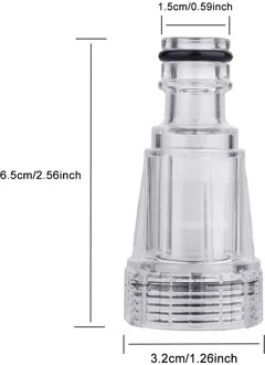 Hoge-Druk Aansluiting Fitting Transparante Producten Multifunctionele Schoonmaakproducten Plastic Machine Water Filter