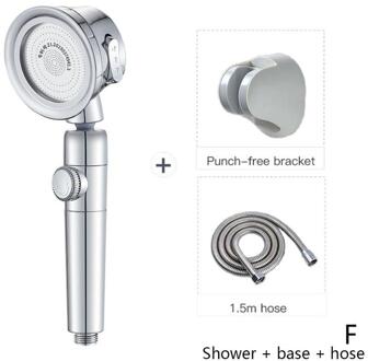 Hoge Druk Bad Douchekop Jetting Douchekop Water Set Badkamer Accessoires Saving Badkamer Verstelbare E1N4 F