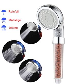 Hoge Druk Douchekop Badkamer Waterbesparende 3 Filter Ionische Filtratie Heads Waterbesparende Voor Lage Waterdruk #