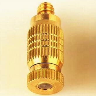Hoge Druk Messing Mist Mist Nozzle Beslaan Sproeikop 10/24 Mannelijke Schroefdraad 0.1/0.15/0.2/0.3/0.4/0.5mm/1 st 0.4mm