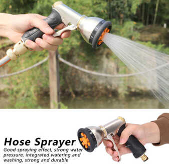 Hoge Druk Tuin Watering Slang Spuit Draagbare Auto Wassen Cleaning Hose Nozzle