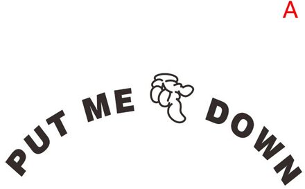 Hoge Effectieve Gebaar Hand Decal Funny Badkamer Toilet Seat Muursticker Teken Voor Put Me Down Wc Sticker Bruin