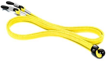 Hoge Elasticiteit Zonnebril Lanyard Strap Ketting Lenzenvloeistof Glazen Ketting Koord Leer Leesbril Riem Decor geel