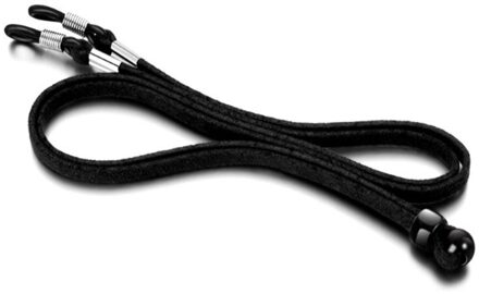 Hoge Elasticiteit Zonnebril Lanyard Strap Ketting Lenzenvloeistof Glazen Ketting Koord Leer Leesbril Riem Decor zwart