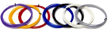 Hoge Elastische Duurzaam Badminton Racket Snaar Racket Vervanging Lijnen 0.69Mm Willekeurige Kleur (Lijn 65) zoals getoond