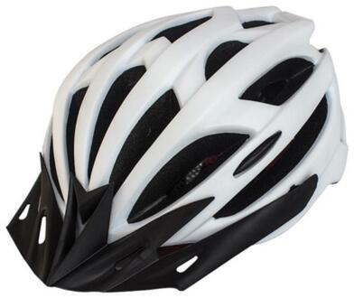 Hoge Fietshelm Pc Materiaal Hoge Bescherming Hoge Comfort Helm Fiets Buiten Rijden Helm Fietsen Apparatuur wit