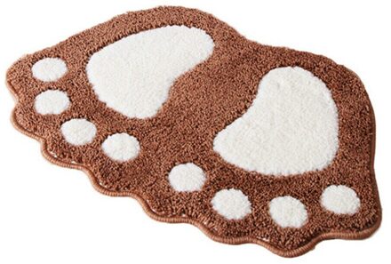 Hoge-Haar Badkamer Wc Deur Absorberende Vloermat Tapijt Slaapkamer Antislip Voet Pad Badmat Badkamer Mat keuken Mat Bruin