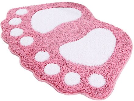 Hoge-Haar Badkamer Wc Deur Absorberende Vloermat Tapijt Slaapkamer Antislip Voet Pad Badmat Badkamer Mat keuken Mat Roze