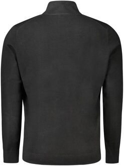 Hoge Hals Gebreide Pullover Trui Zwart