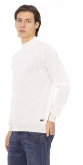 Hoge hals trui met lange mouwen Ivoor