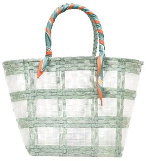 Hoge Handgemaakte Toevallige Geweven Tassen Voor Vrouwen Grote Capaciteit Casual Dames Tote Mode Reizen Handtas Sac Een belangrijkste klein groen