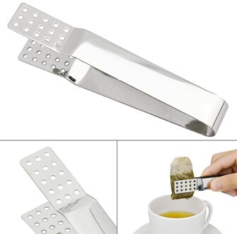 Hoge Hardheid Theewaar Theezakje Tong Eten Klem Squeezer Draagbare Clip Anti Verbranden Hittebestendige Rvs