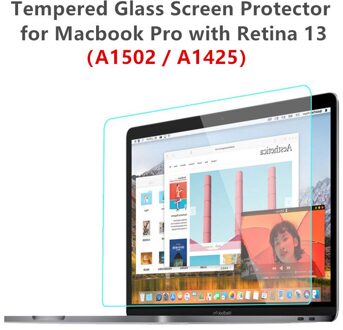 Hoge Helder Gehard Glas Screen Protector Voor Macbook Pro Retina 13 13.3 Inch A1502 A1425 Glas Film Guard Bescherming