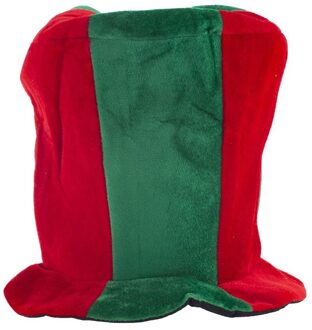Hoge Hoed Rood/Groen Fluweel Multikleur - Print