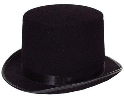 Hoge hoed vilt zwart