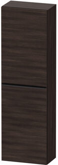 Hoge Kast Duravit D-Neo Kolomkast Wand 132 cm Linksdraaiend Mat Kastanje (Donker) Bruin