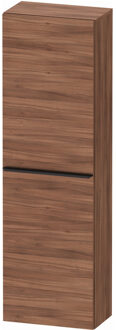 Hoge Kast Duravit D-Neo Kolomkast Wand 132 cm Linksdraaiend Mat Noten Bruin