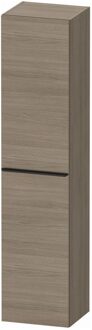 Hoge Kast Duravit D-Neo Kolomkast Wand 176 cm Linksdraaiend Mat Terra Eiken