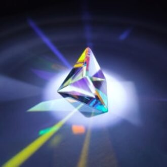 Hoge Kleur Combinatie Prism 20*20*20Mm Piramide Ornamenten Optische Breking Driehoekig Prisma Fysieke Breking prisma