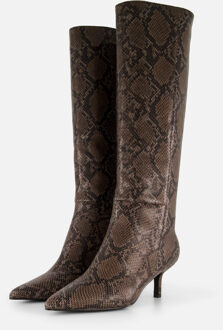 Hoge laarzen bruin Pu - 36,38,39,40
