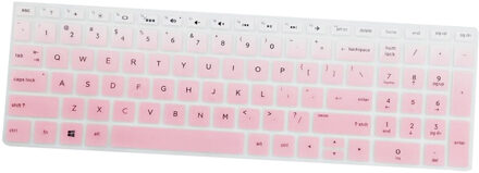 Hoge Onzichtbare Toetsenbord Protector Skin Cover Voor Hp 15.6 Inch Bf Laptop Pc doorzichtig roze as descr