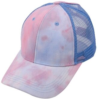 Hoge Paardenstaart Baseball Caps Messy Bun Hoed Sport Cap Trucker Hoeden Zonneklep Cap Voor Vrouwen Meisjes Dagelijkse Accessoires Blauw