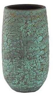 Hoge pot evi antiq bronze bloempot binnen 19 cm Groen