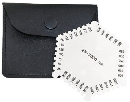 Hoge Precisie Hexagon Rvs Natte Film Kam Dikte Kam Gauge Meter Tester Tool 25-3000um