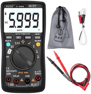 Hoge Precisie Multimeter Smart Multimeter Draadloze Digitale Multimeter Abs Bluetooth Digitale Weerstand Capaciteit Temp Tester
