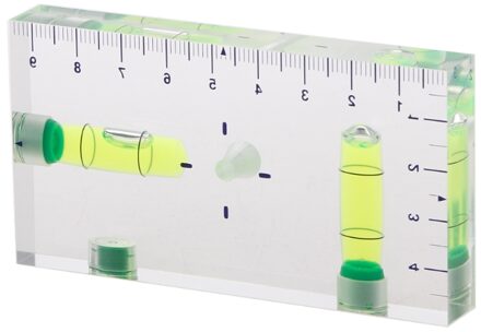 Hoge Precisie Transparant Twee Richting Magnetische Niveau Bubble Mini Waterpas