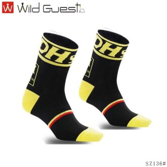 Hoge Qualitymen En Vrouwen Sport Fietsen Sokken Fiets Running Basketbal Sport Ademend Mid-Been Sokken SZ136