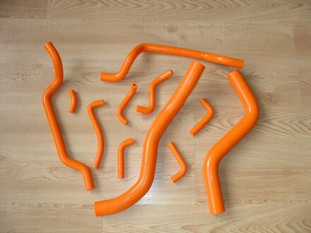 Hoge qulality kit Voor MITSUBISHI ECLIPSE DSM TURBO 1995-1999 SILICONE Radiator SLANG 1996 1997 1998 Oranje