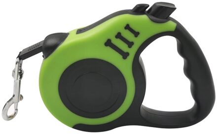 Hoge Qulity Hondenriem Automatische Intrekbare 3/5M Uitbreiding Puppy Kleine Hond Duurzaam Trekkabel Lead Riem groen 3m