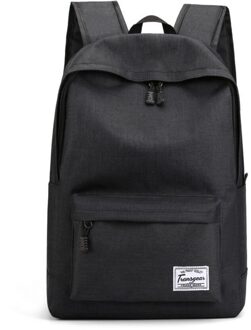 Hoge School Rugzak Voor Mannen Student School Rugzak Tieners Meisjes Jongens Boek Tas Grote Laptop Rugzak Reizen Mochilas zwart