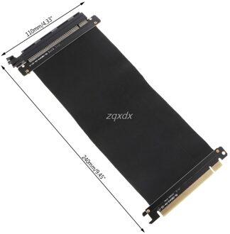 Hoge Snelheid Pciexpress 16x Riser Extender Card Adapter Flexibele Kabel Rental &