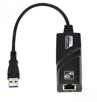Hoge Snelheid Plug En Play Snelle Laptop Accessoire Computer Zwart Gigabit Installeren USB3.0 Om RJ45 Transmissie Netwerk Adapter