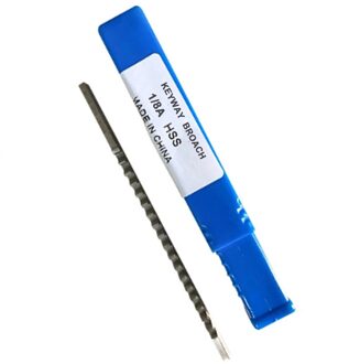 Hoge Snelheid Staal Hss Snijgereedschap 1/8 Een Push Type Spiebaan Broach Inch Maat Voor Cnc Kotteren Machine Metaalbewerking